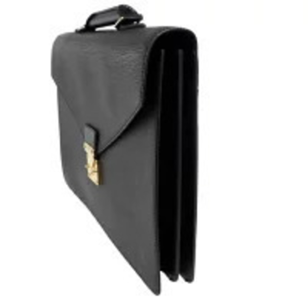 Louis Vuitton Bag Epi Leather Ambassador Briefcase Serviette Business Black